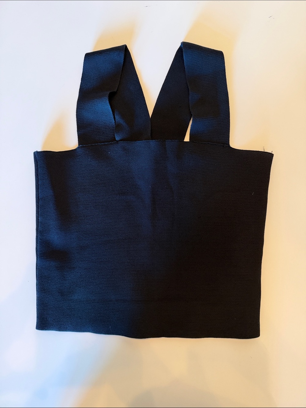 A.L.C. Black Cropped Tank with Wide Straps